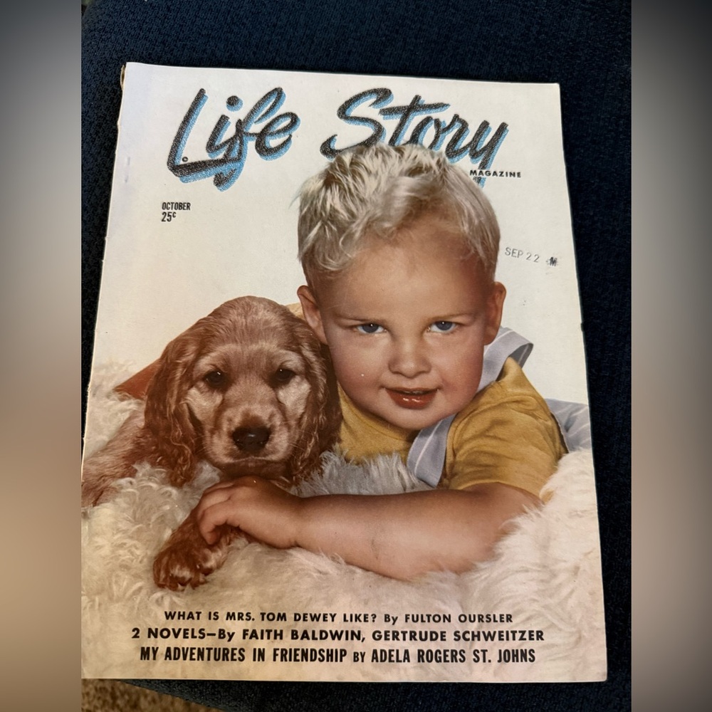 Vintage Life Story magazine October 1944